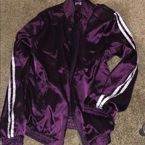 Matching purple jogger jacket